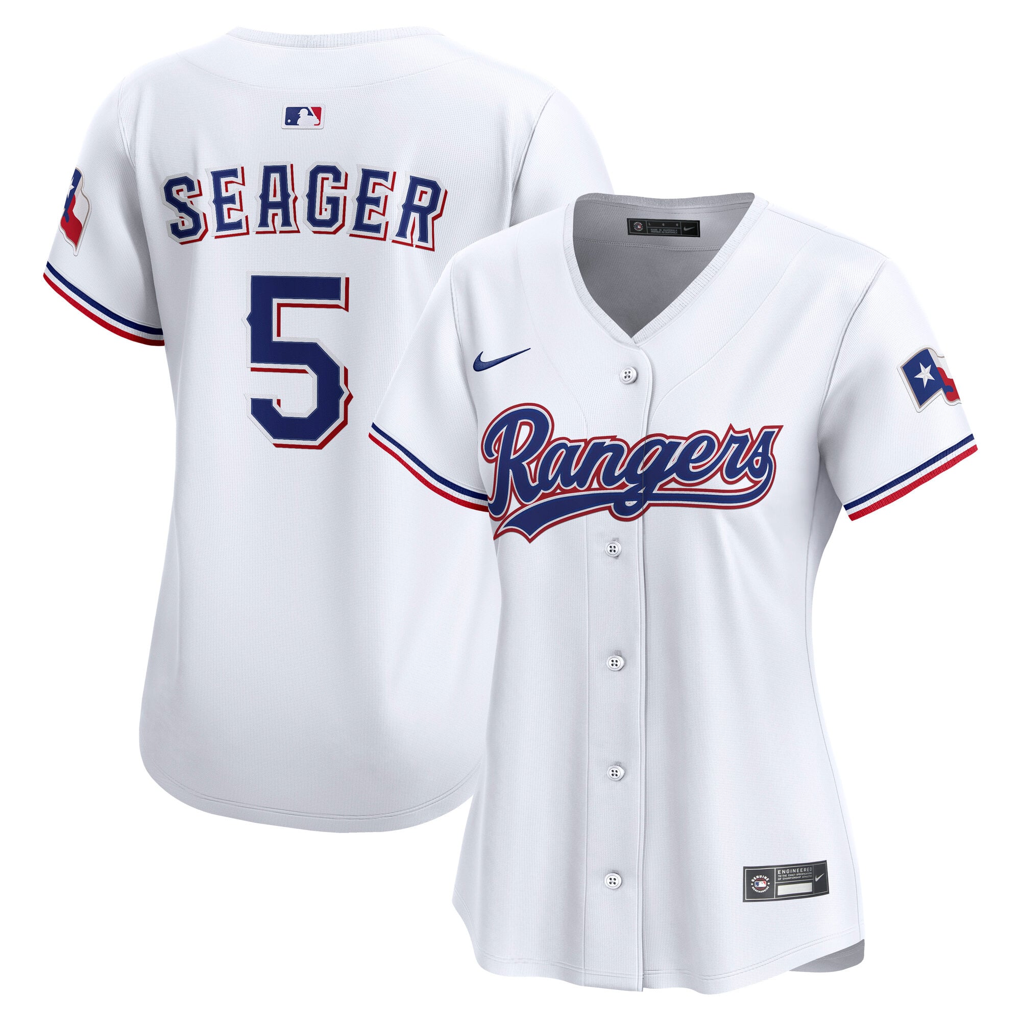 Women's Texas Rangers Corey Seager Nike White Home Limited Player Jersey - 2