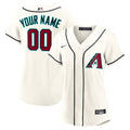 Women's Arizona Diamondbacks Nike Cream Home Custom Replica 2.0 Jersey