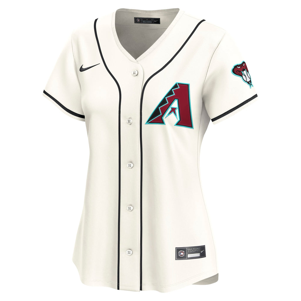 Women's Arizona Diamondbacks Nike Cream Home Limited Custom Jersey - 3