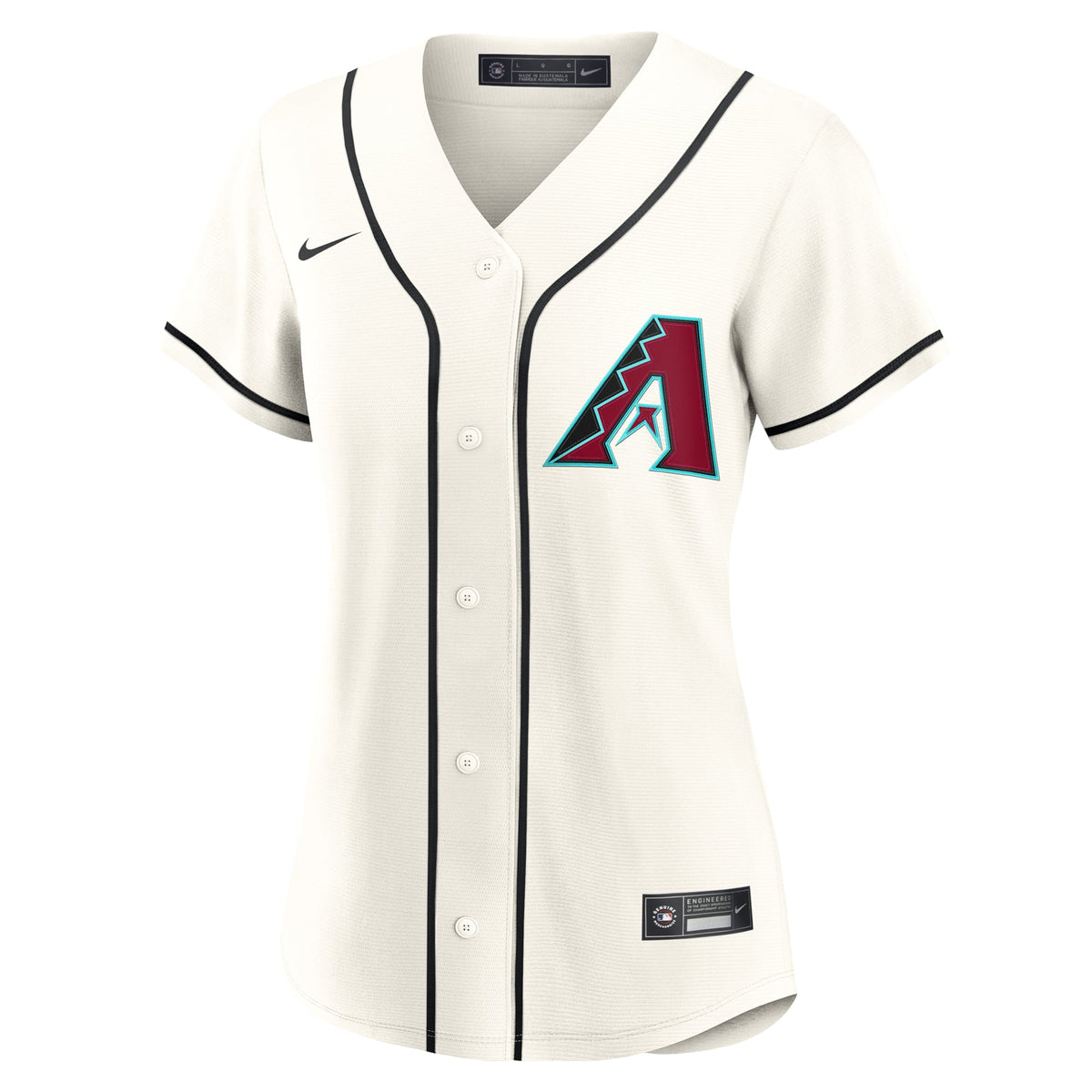 Women's Arizona Diamondbacks Nike Cream Home Replica 2.0 Jersey - 3