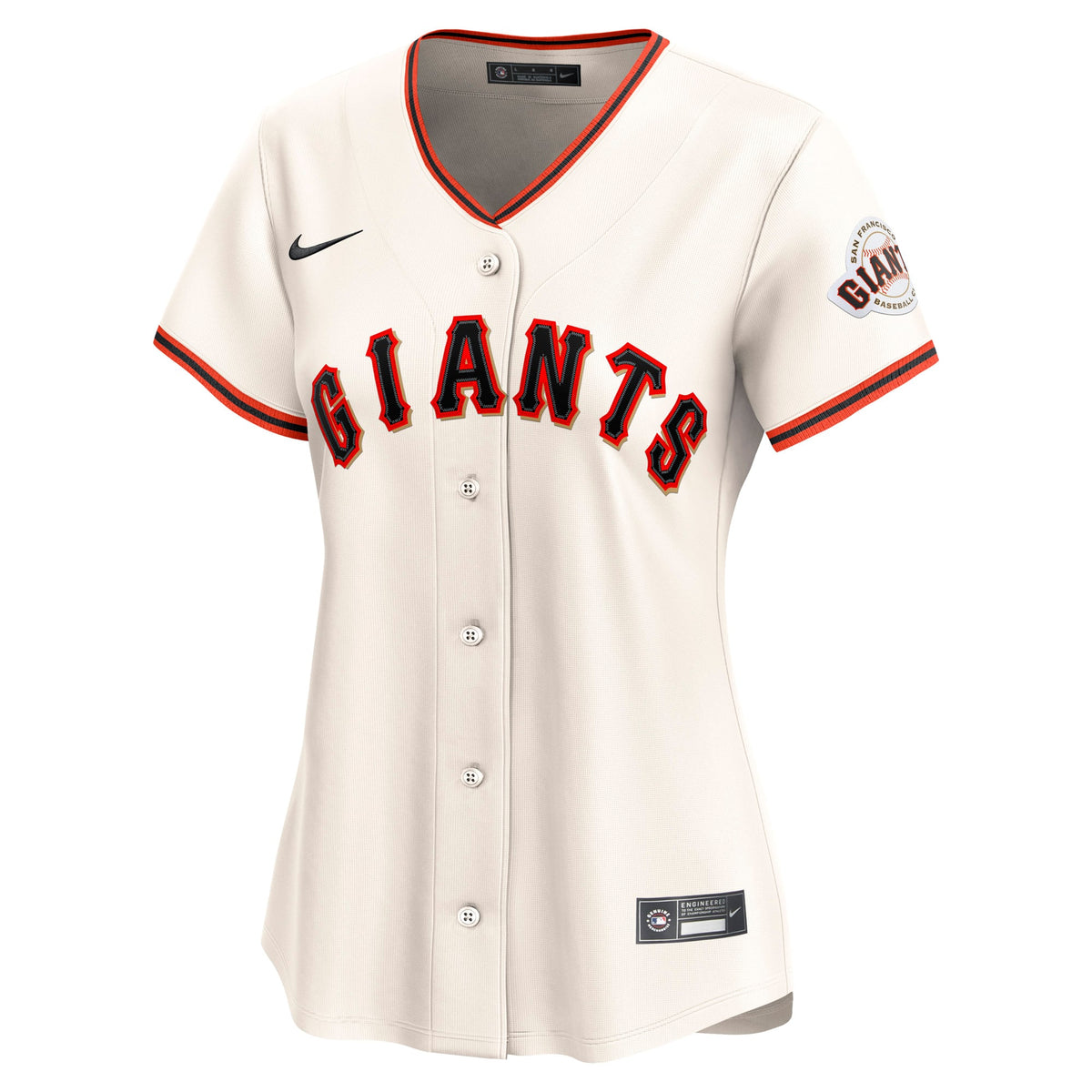 Women's San Francisco Giants Nike Cream Home Limited Custom Jersey - 3