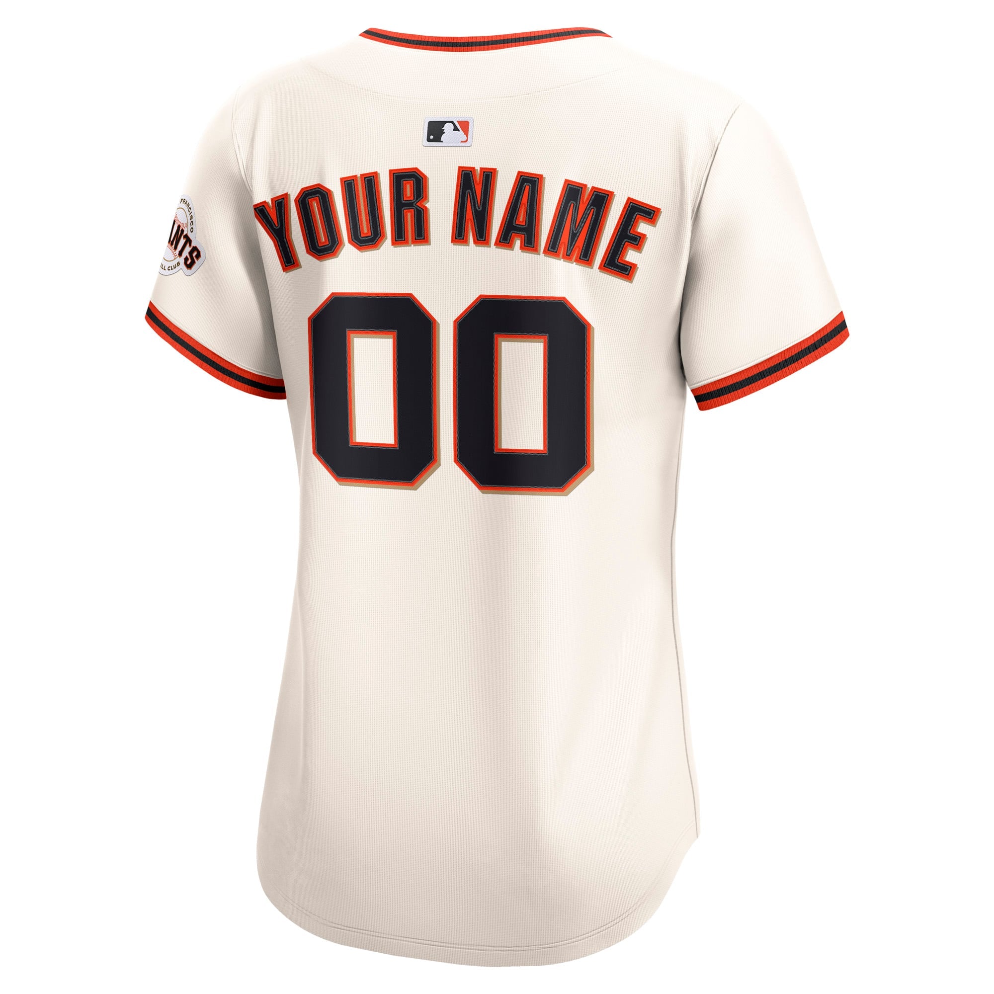 Women's San Francisco Giants Nike Cream Home Limited Custom Jersey - 4