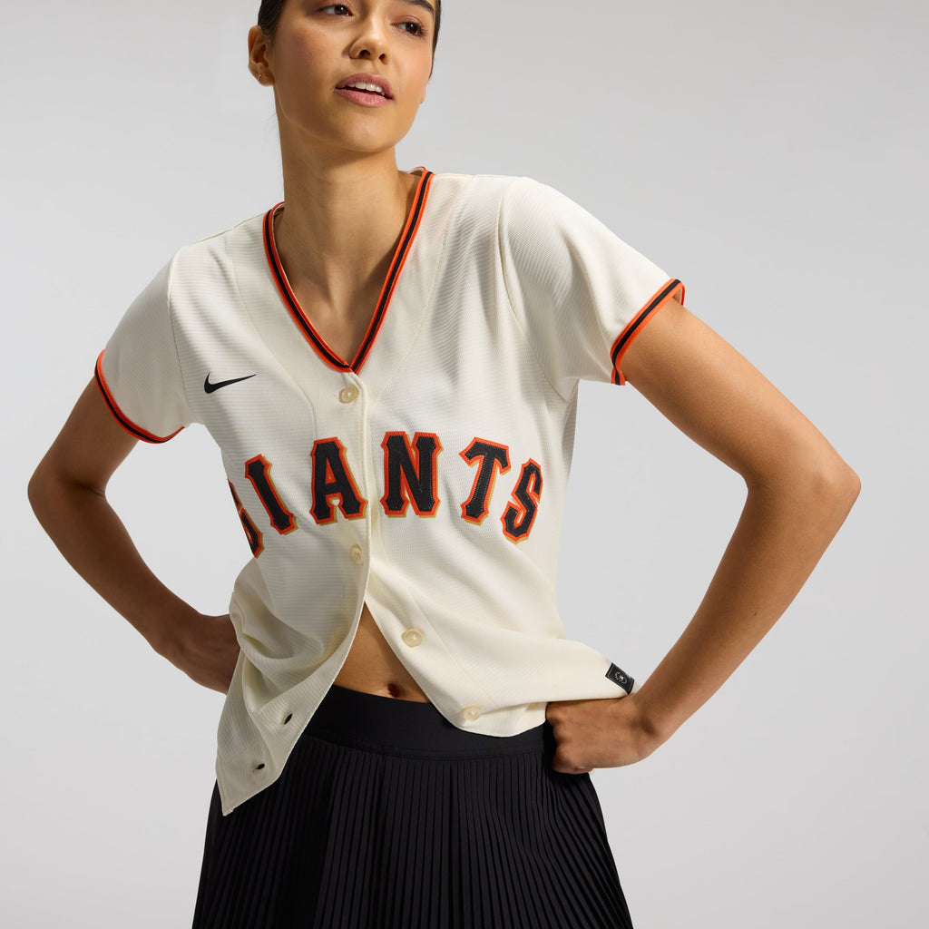 Women's San Francisco Giants Nike Cream Home Replica Team Jersey - 8