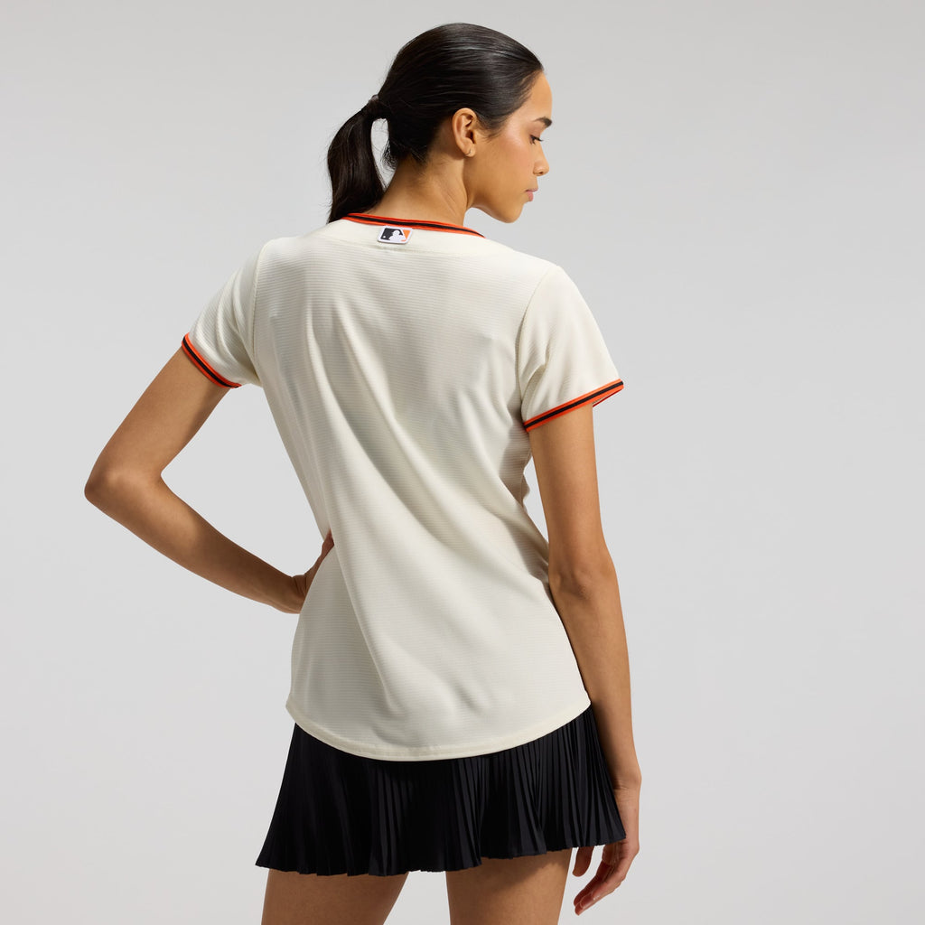 Women's San Francisco Giants Nike Cream Home Replica Team Jersey - 3