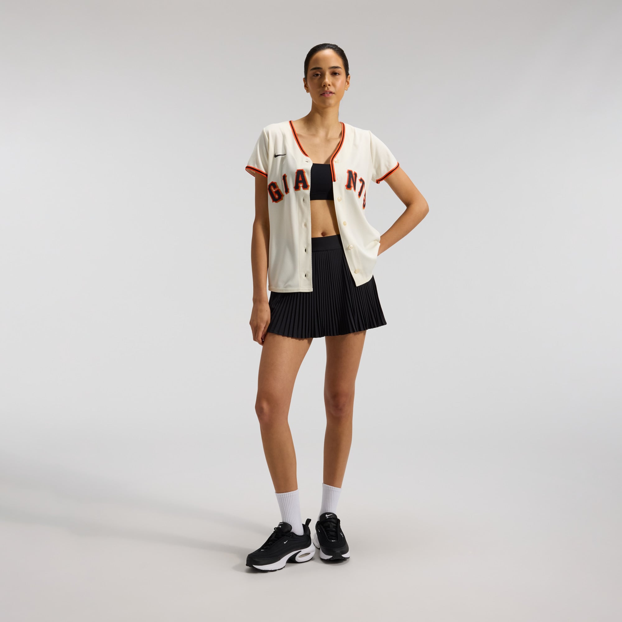 Women's San Francisco Giants Nike Cream Home Replica Team Jersey - 4