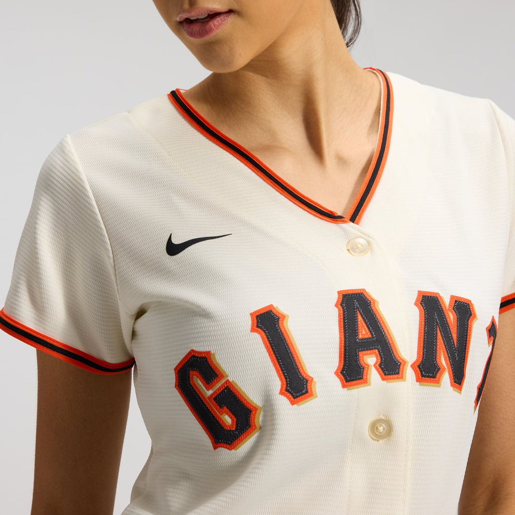 Women's San Francisco Giants Nike Cream Home Replica Team Jersey - 7