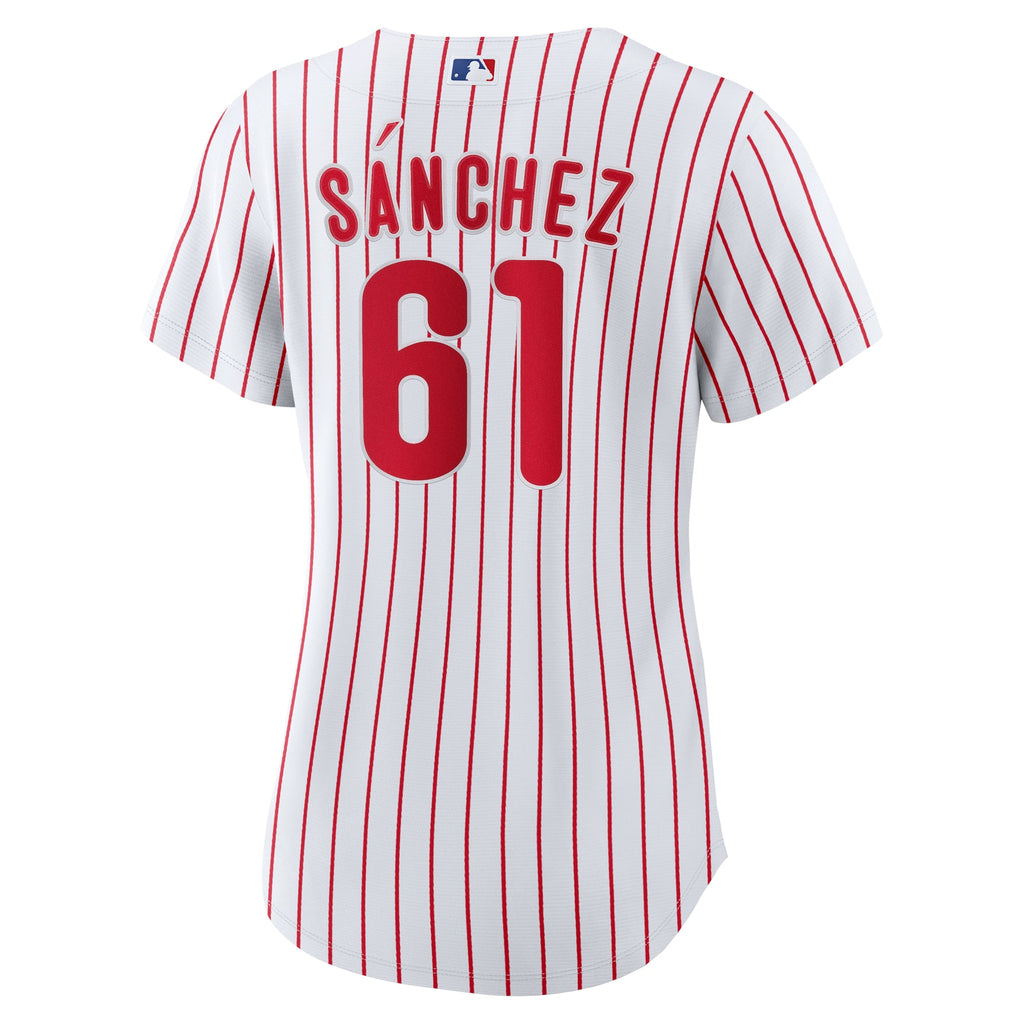 Women's Philadelphia Phillies Cristopher Sanchez Nike White Home Replica Jersey - 4
