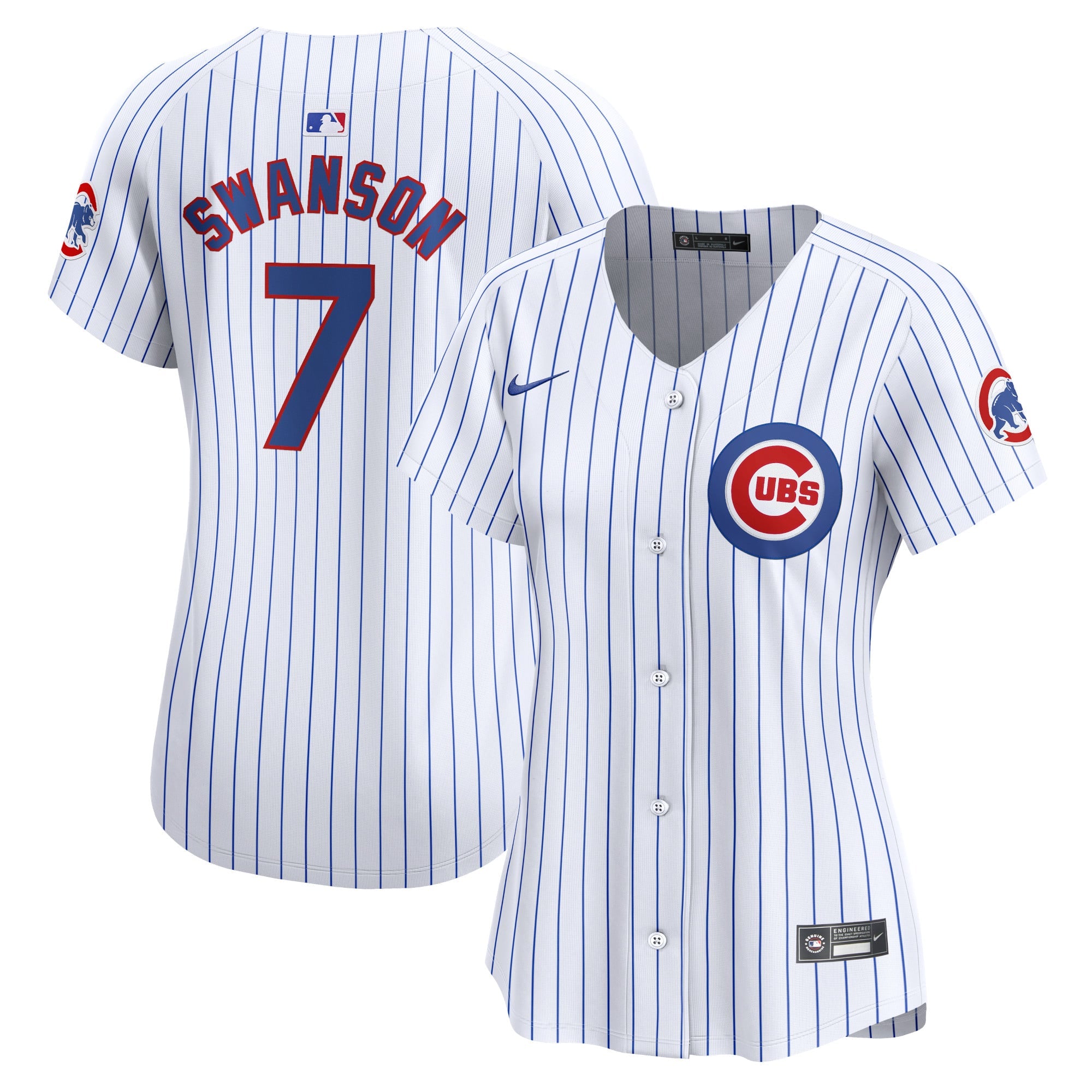 Women's Chicago Cubs Dansby Swanson Nike White Home Limited Player Jersey - 2