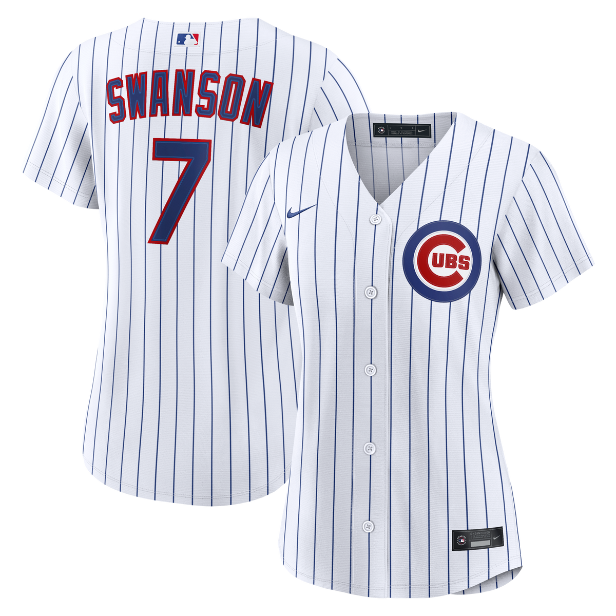 Women's Chicago Cubs Dansby Swanson Nike White Home Replica Jersey - 2