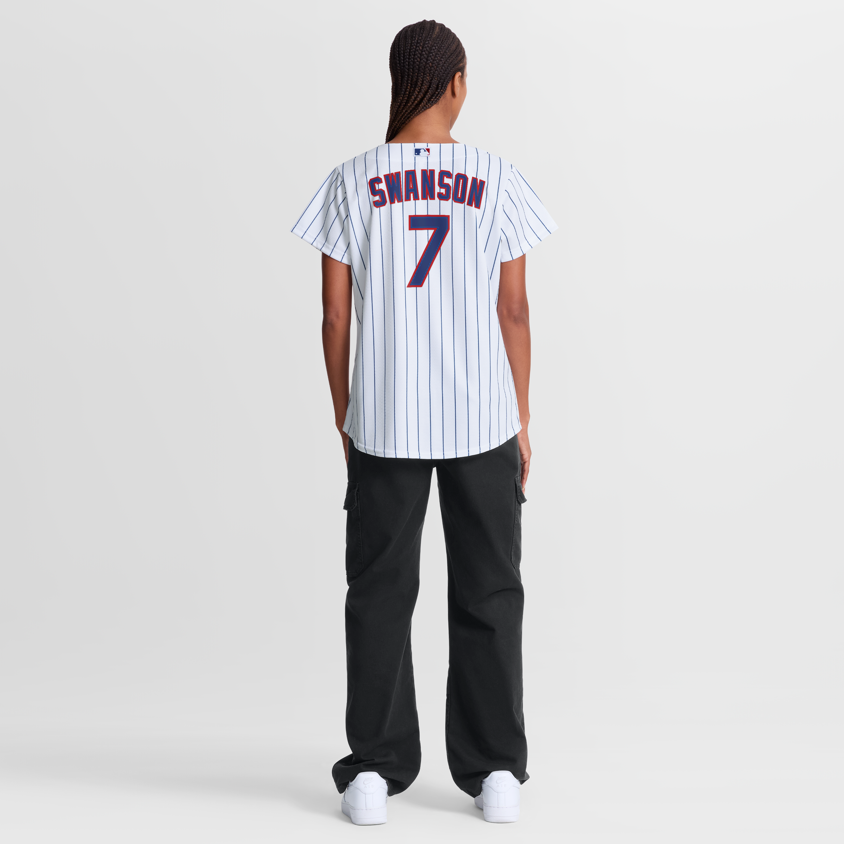 Women's Chicago Cubs Dansby Swanson Nike White Home Replica Jersey - 6