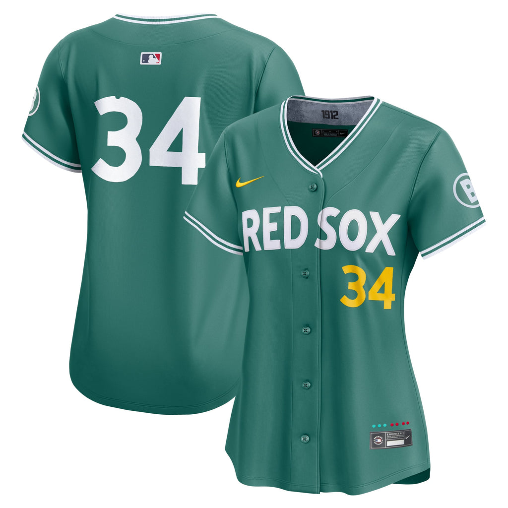 Women's Boston Red Sox David Ortiz Nike Green 2025 City Connect Limited Retired Player Jersey - 2