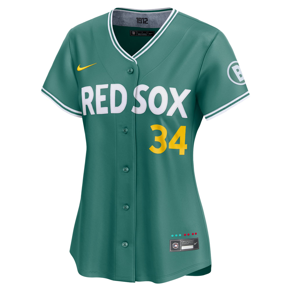 Women's Boston Red Sox David Ortiz Nike Green 2025 City Connect Limited Retired Player Jersey - 3