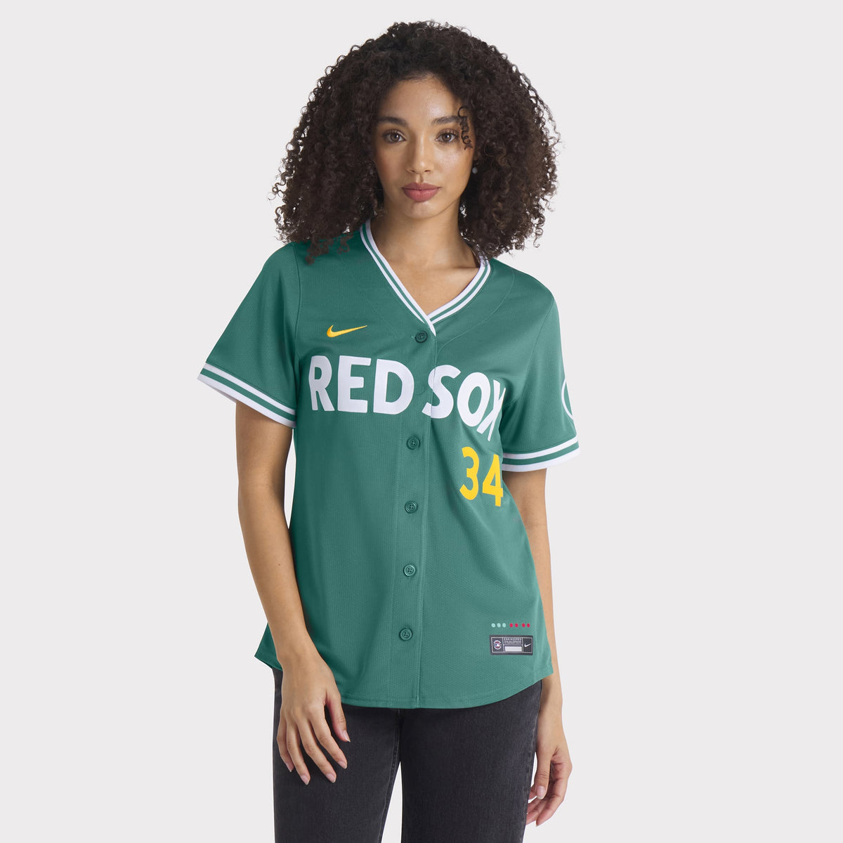 Women's Boston Red Sox David Ortiz Nike Green 2025 City Connect Limited Retired Player Jersey - 5