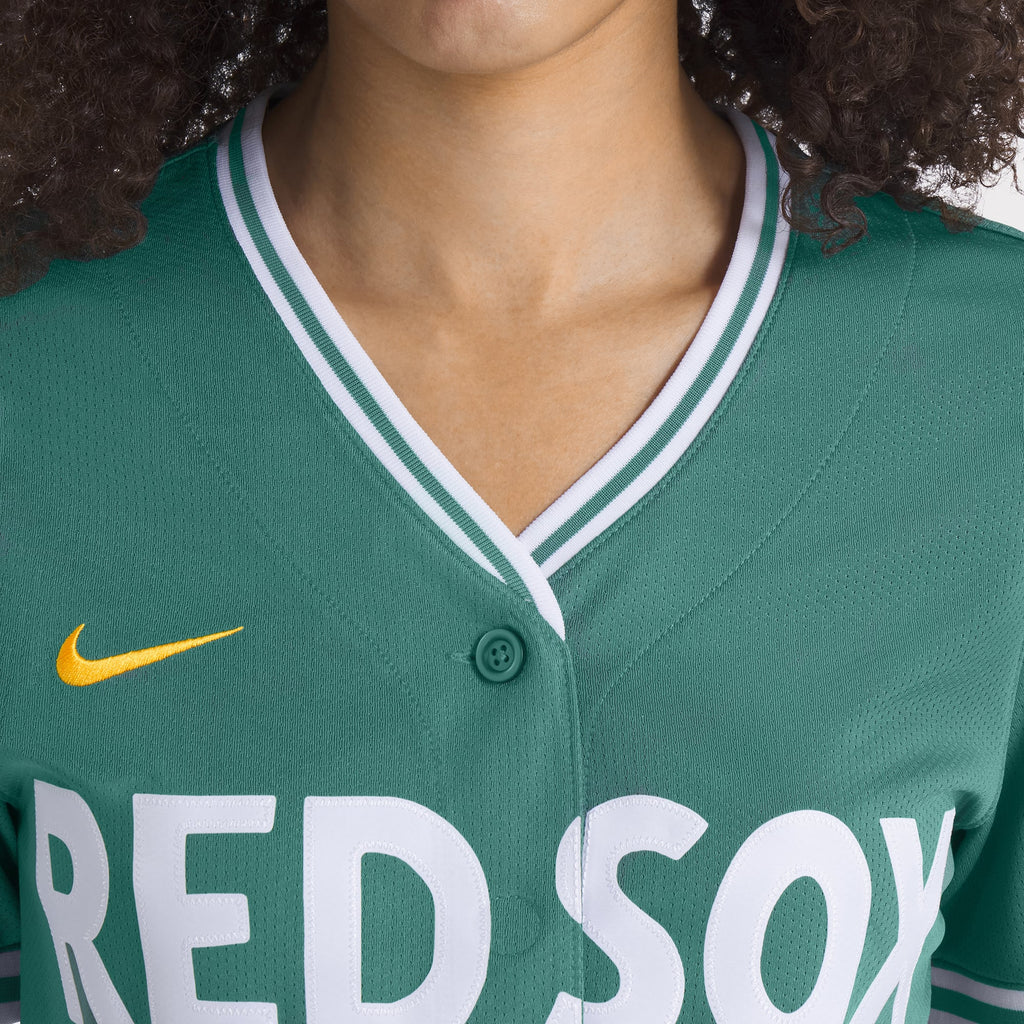 Women's Boston Red Sox David Ortiz Nike Green 2025 City Connect Limited Retired Player Jersey - 8