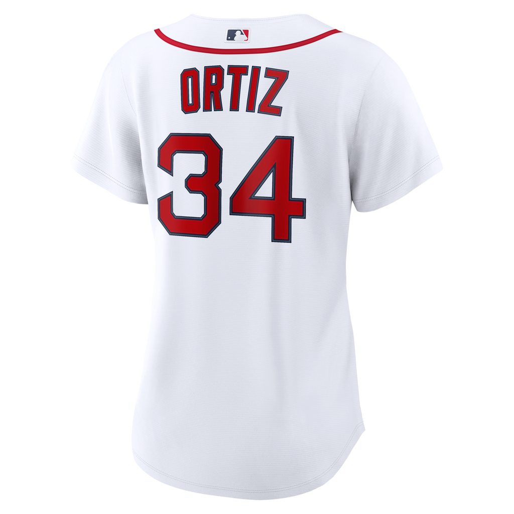 Women's Boston Red Sox David Ortiz Nike White Home Replica Player Jersey - 4