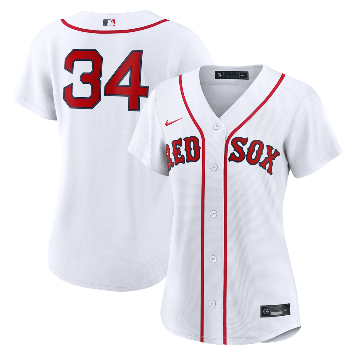 Women's Boston Red Sox David Ortiz Nike White Home Replica Player Jersey - 2