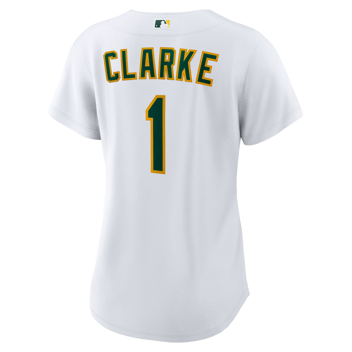 Women's Athletics Denzel Clarke Nike White Home Replica Jersey - 4