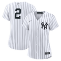 Women's New York Yankees Derek Jeter Nike White Home Retired Replica Jersey