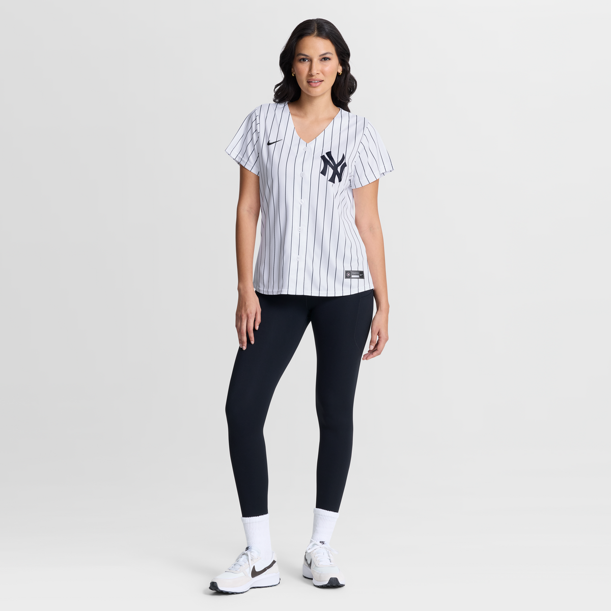 Women's New York Yankees Derek Jeter Nike White Home Retired Replica Jersey - 5