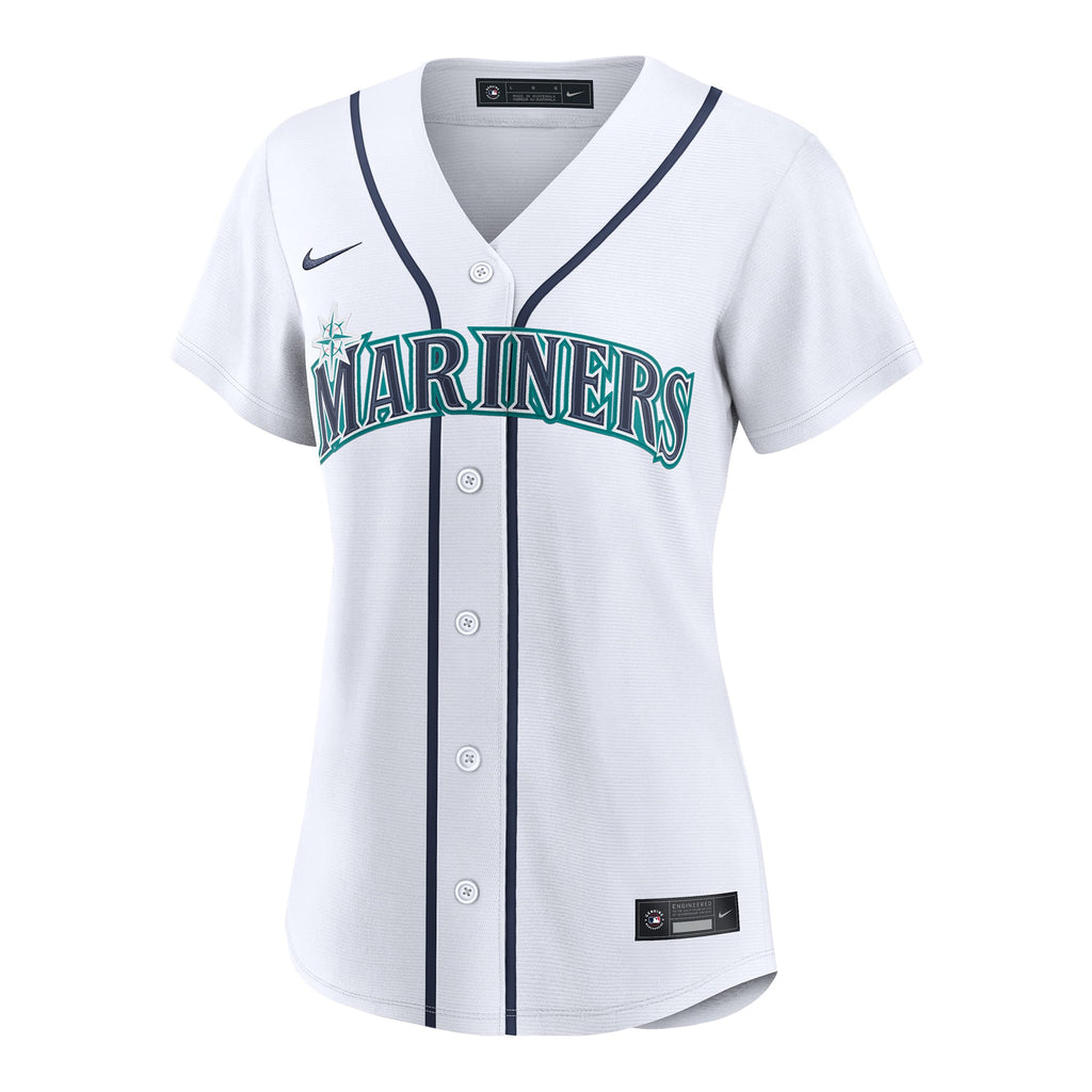 Women's Seattle Mariners Dominic Canzone Nike White Home Replica Jersey - 3