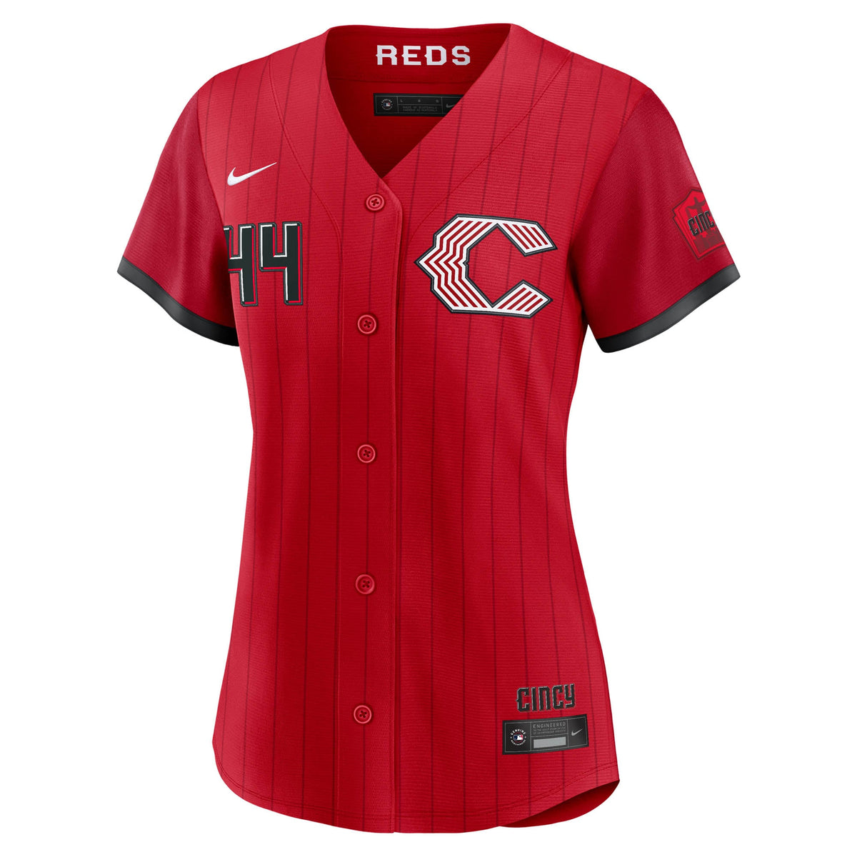 Women's Cincinnati Reds Elly De La Cruz Nike Red 2026 City Connect Stadium Jersey - 3