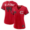 Women's Cincinnati Reds Elly De La Cruz Nike Red 2026 City Connect Stadium Jersey
