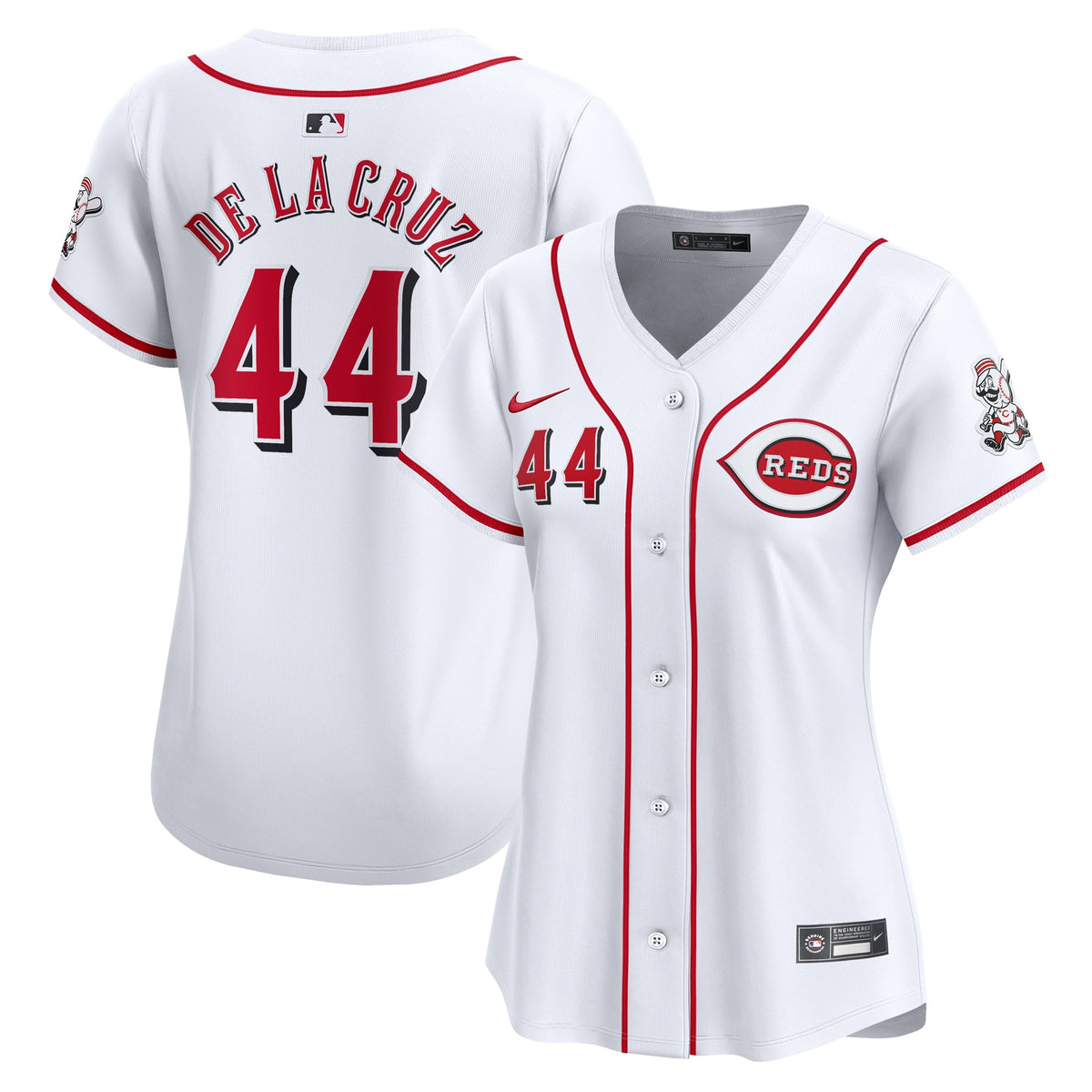 Women's Cincinnati Reds Elly De La Cruz Nike White Home Limited Player Jersey - 2