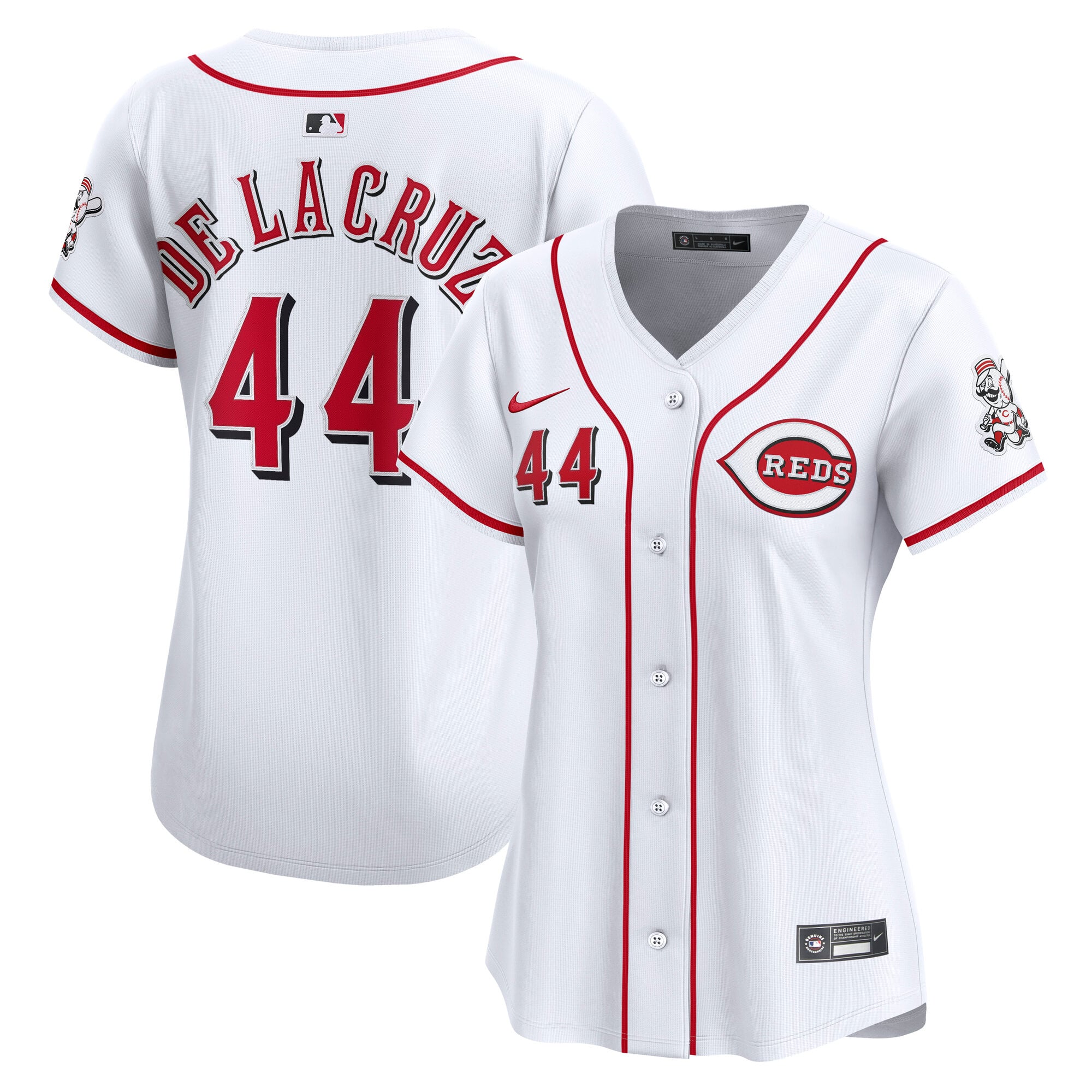 Women's Cincinnati Reds Elly De La Cruz Nike White Home Limited Player Jersey - 2
