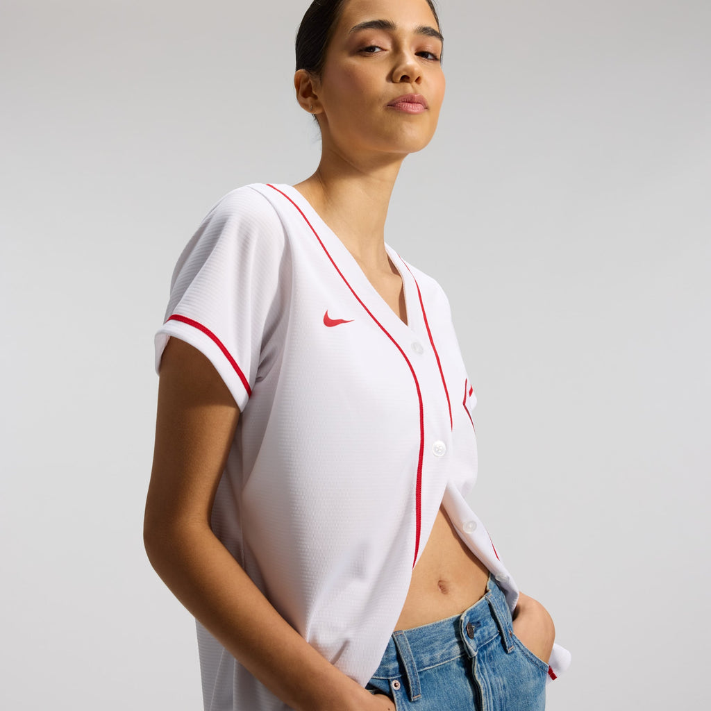 Women's Cincinnati Reds Elly De La Cruz Nike White Home Replica Jersey - 10