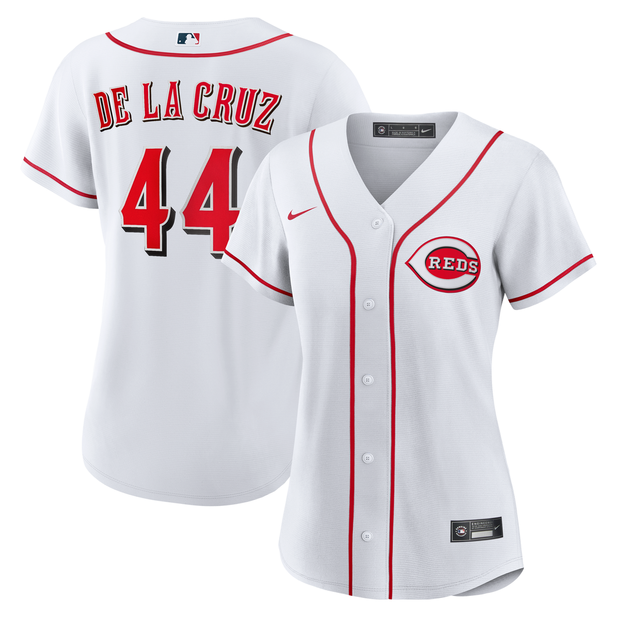 Women's Cincinnati Reds Elly De La Cruz Nike White Home Replica Jersey - 2