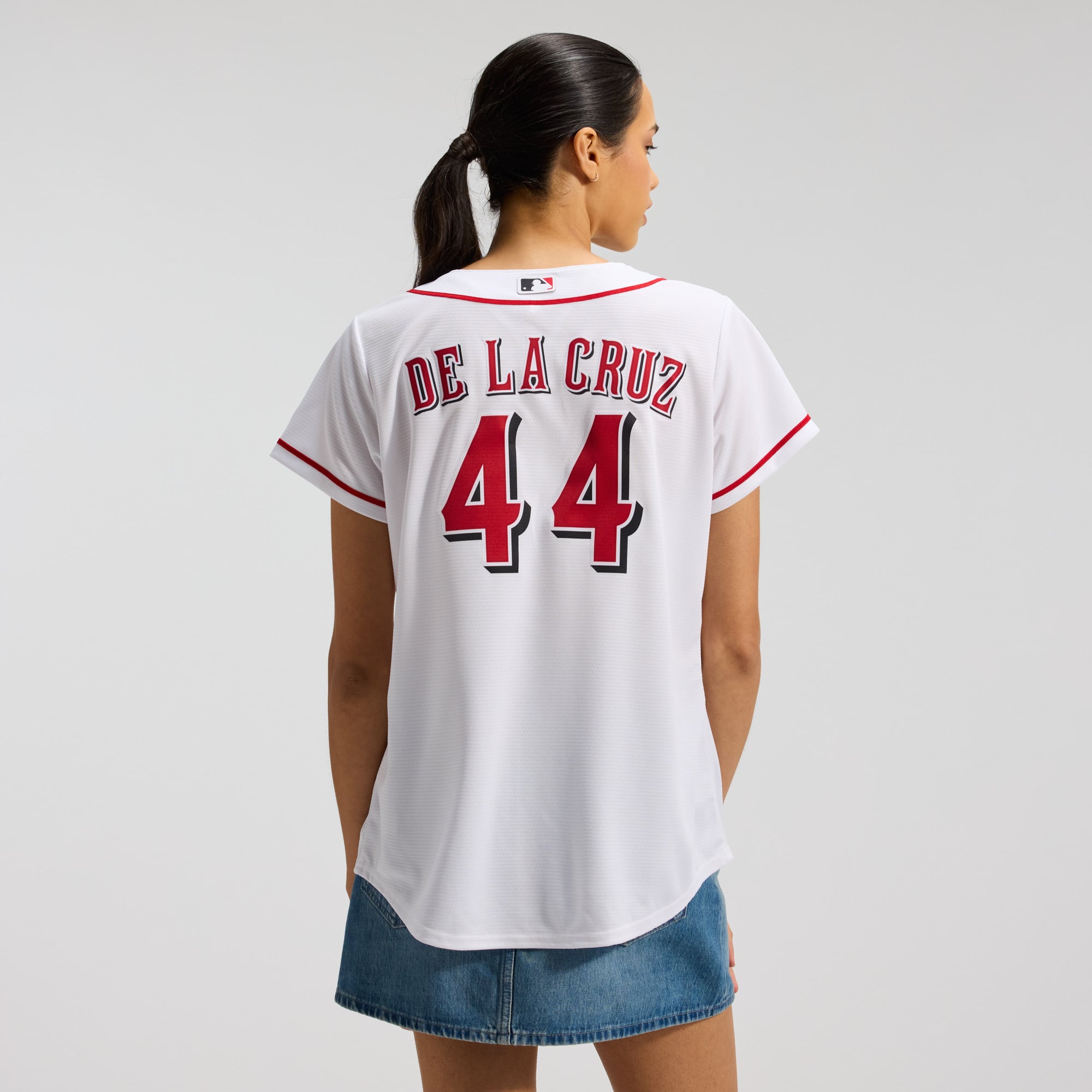Women's Cincinnati Reds Elly De La Cruz Nike White Home Replica Jersey - 4