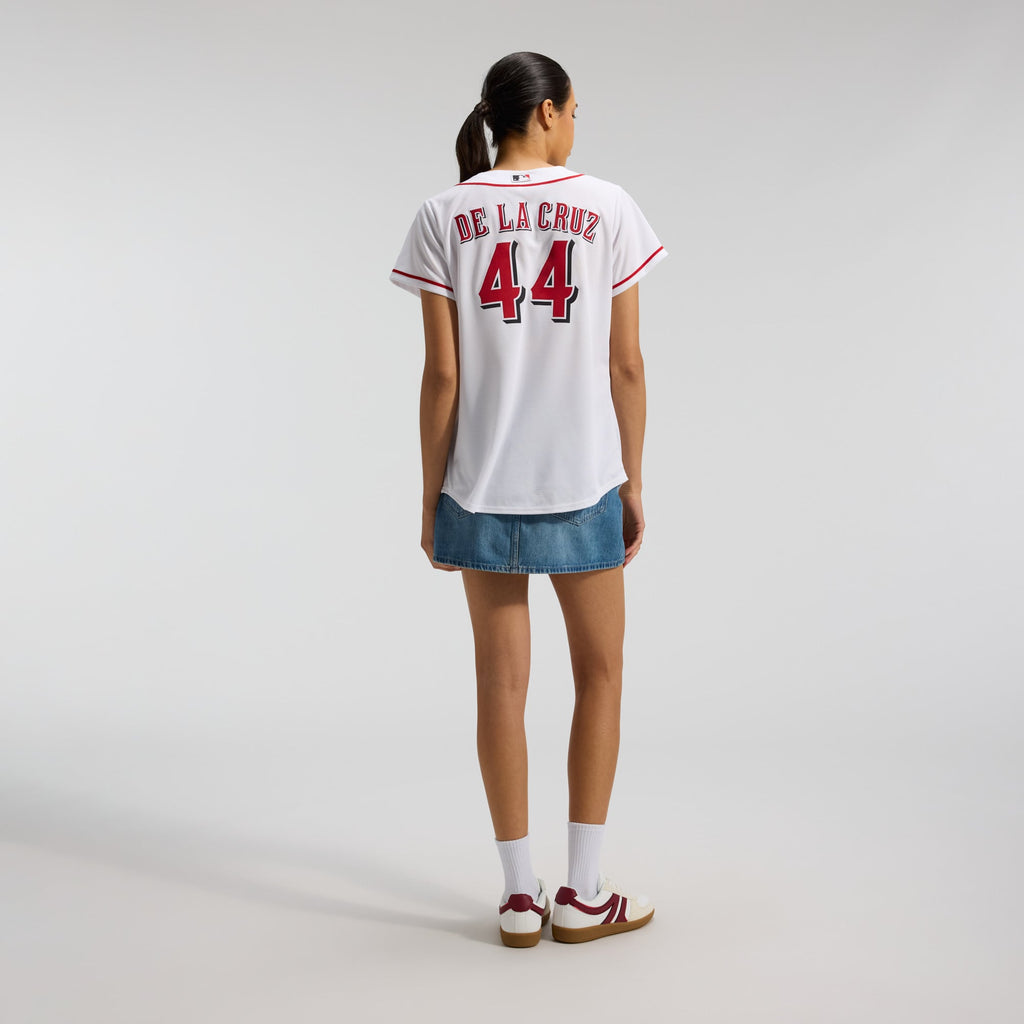 Women's Cincinnati Reds Elly De La Cruz Nike White Home Replica Jersey - 6