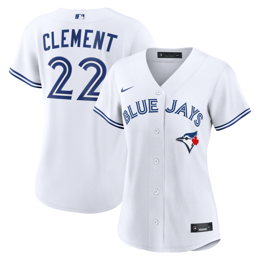 Women's Toronto Blue Jays Ernie Clement Nike White Home Replica Jersey - 2