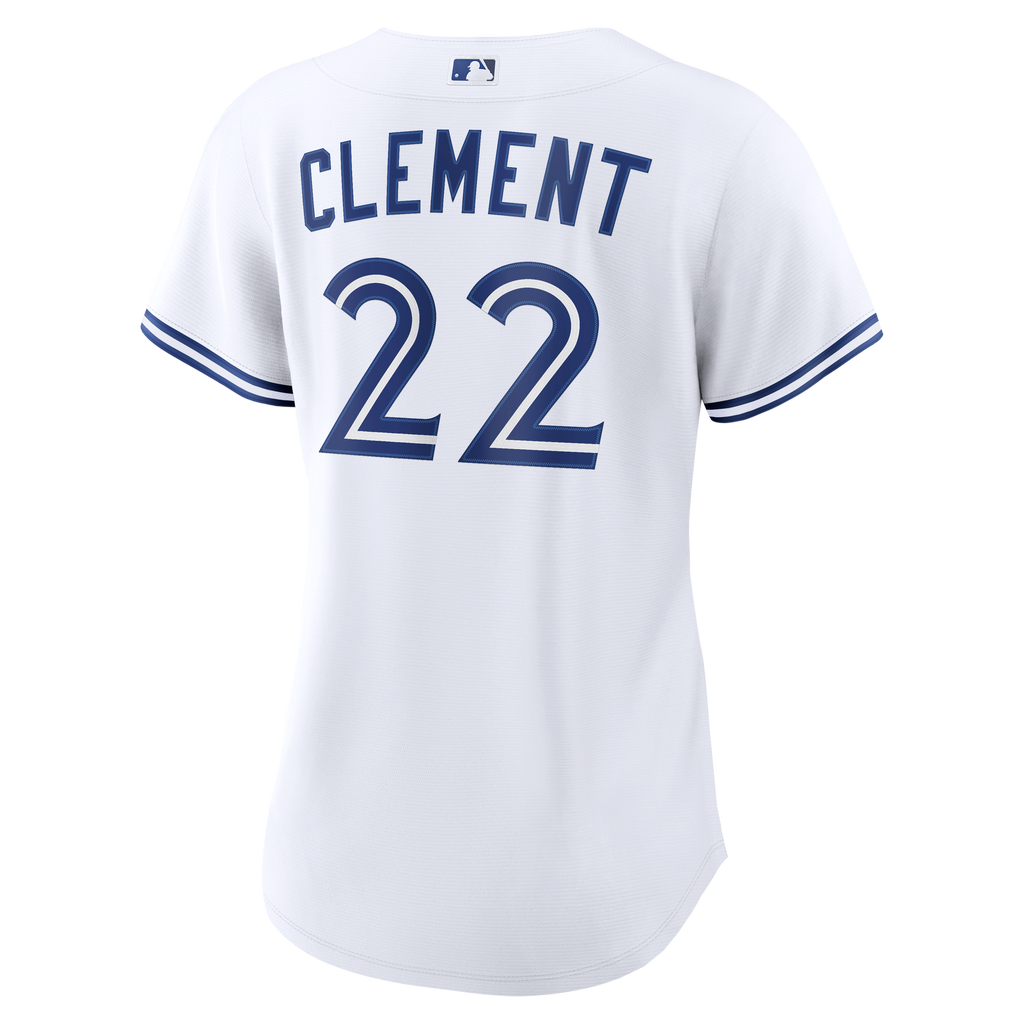 Women's Toronto Blue Jays Ernie Clement Nike White Home Replica Jersey - 4