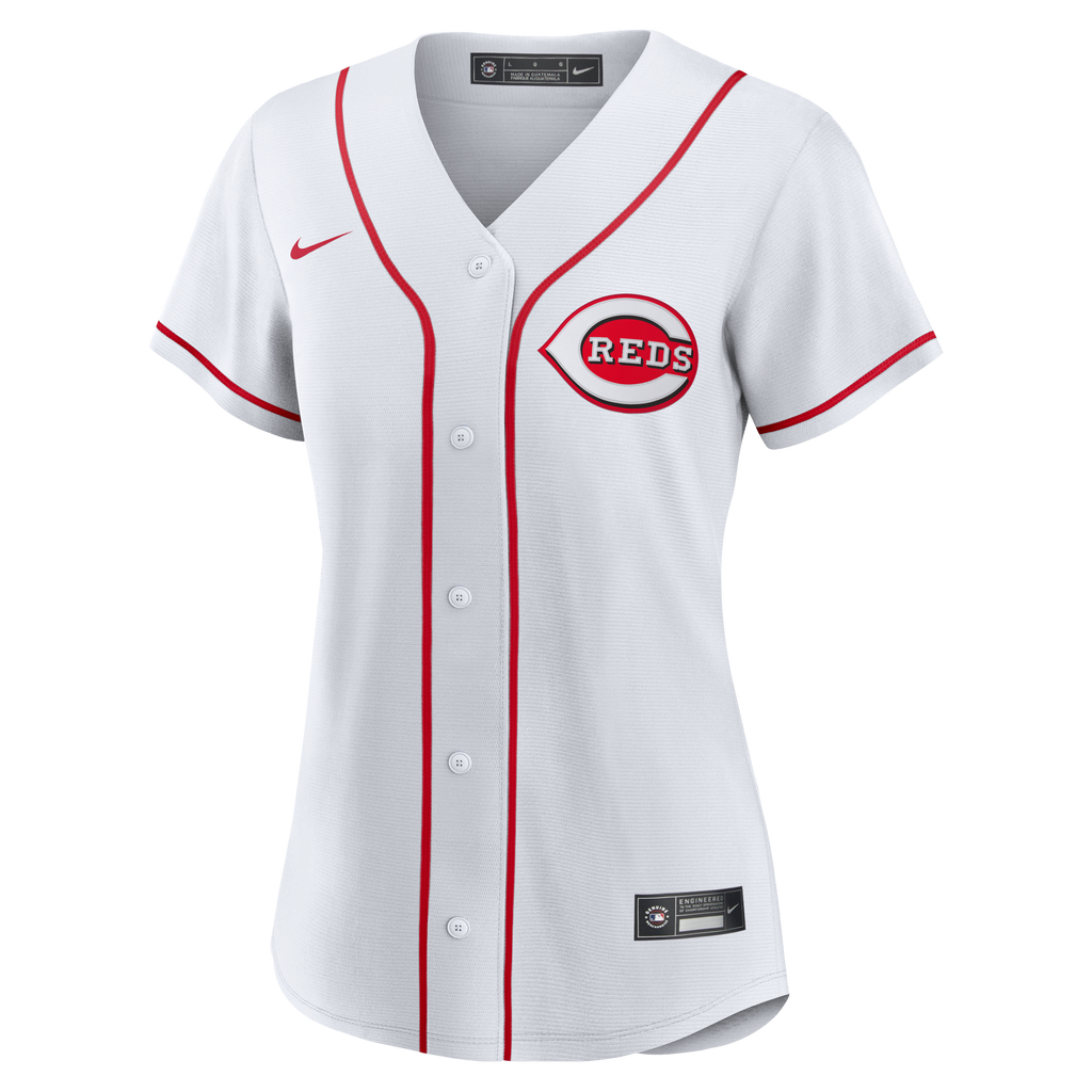 Women's Cincinnati Reds Eugenio Suárez Nike White Home Replica Jersey - 3