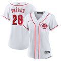 Women's Cincinnati Reds Eugenio Suárez Nike White Home Replica Jersey