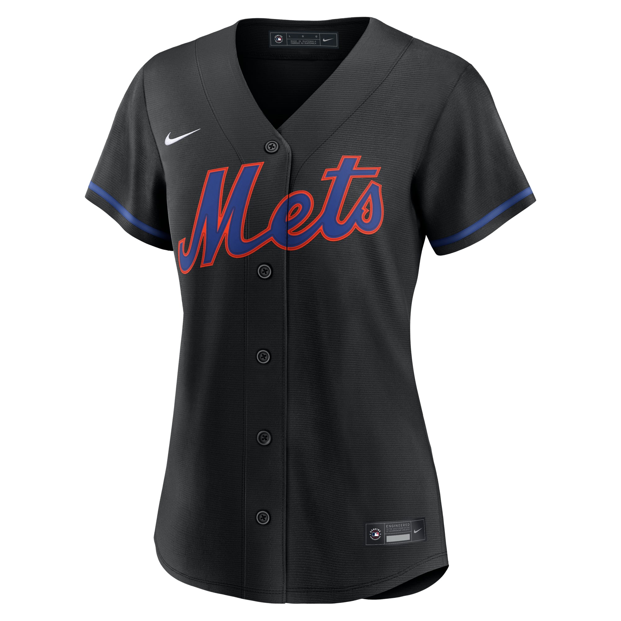 Women's New York Mets Francisco Lindor Nike Black Alternate Replica Jersey - 3