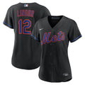 Women's New York Mets Francisco Lindor Nike Black Alternate Replica Jersey