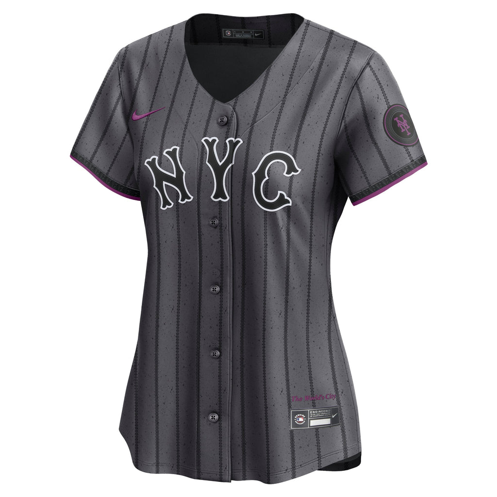 Women's New York Mets Francisco Lindor Nike Gray City Connect Limited Jersey - 3