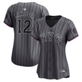 Women's New York Mets Francisco Lindor Nike Gray City Connect Limited Jersey
