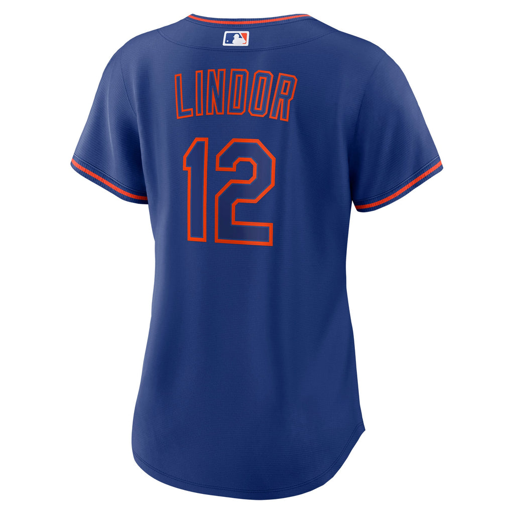 Women's New York Mets Francisco Lindor Nike Royal Alternate Replica Jersey - 4