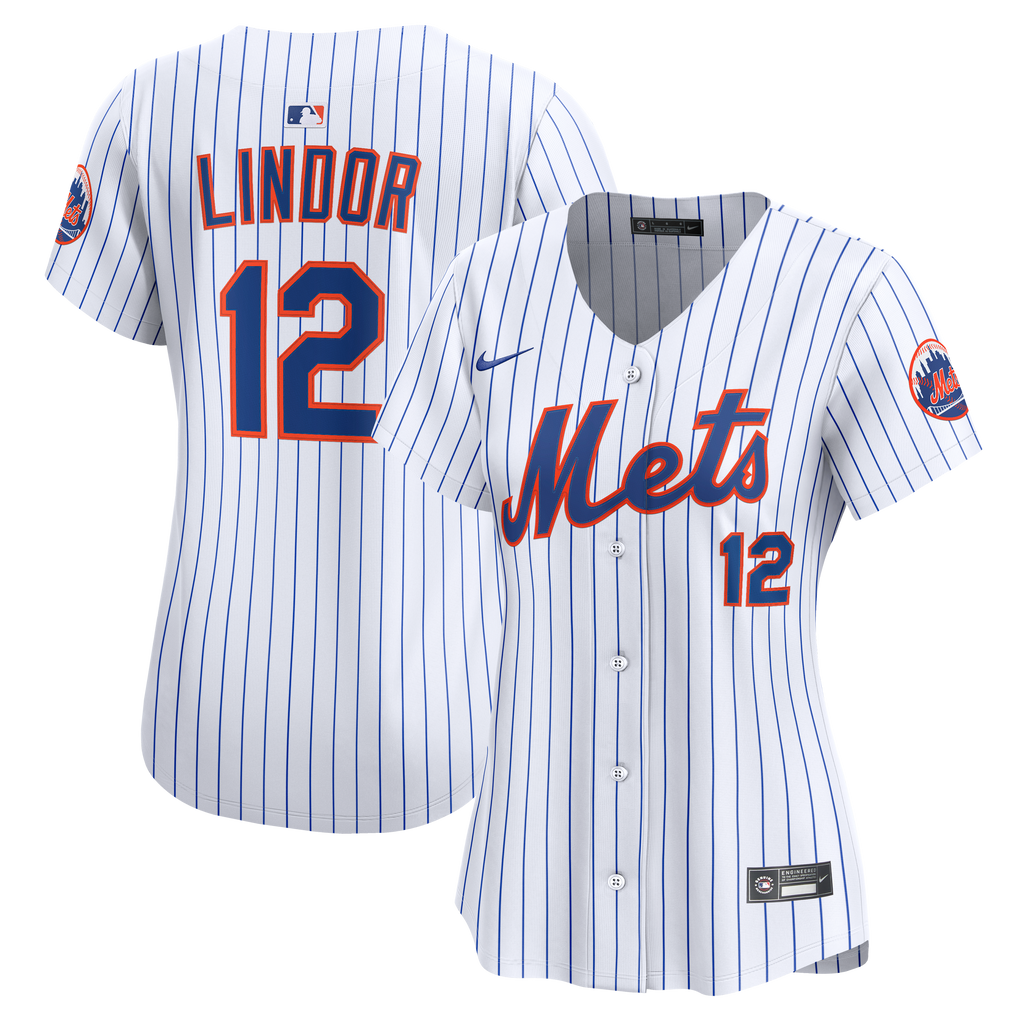 Women's New York Mets Francisco Lindor Nike White Home Limited Jersey