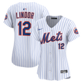 Women's New York Mets Francisco Lindor Nike White Home Limited Jersey