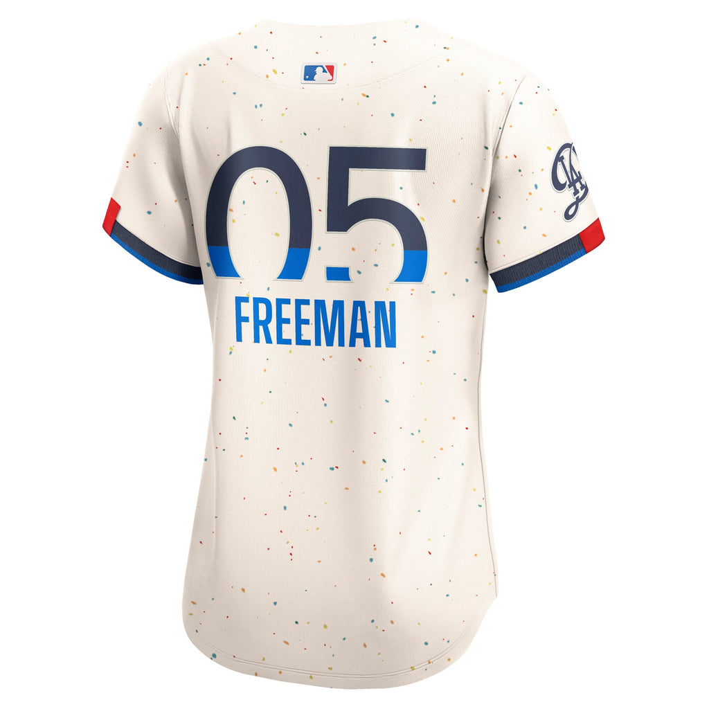 Women's Los Angeles Dodgers Freddie Freeman Nike Cream City Connect Limited Jersey - 4