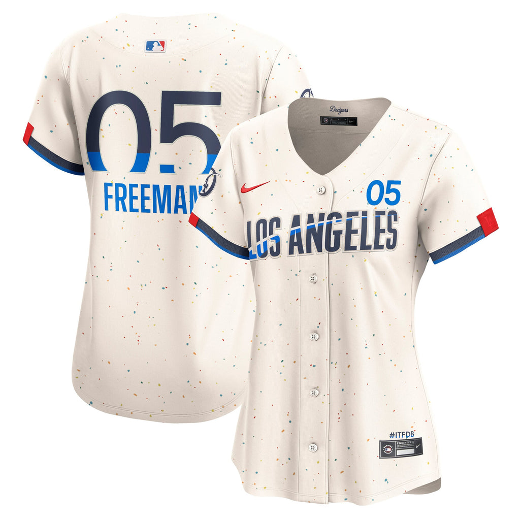 Women's Los Angeles Dodgers Freddie Freeman Nike Cream City Connect Limited Jersey
