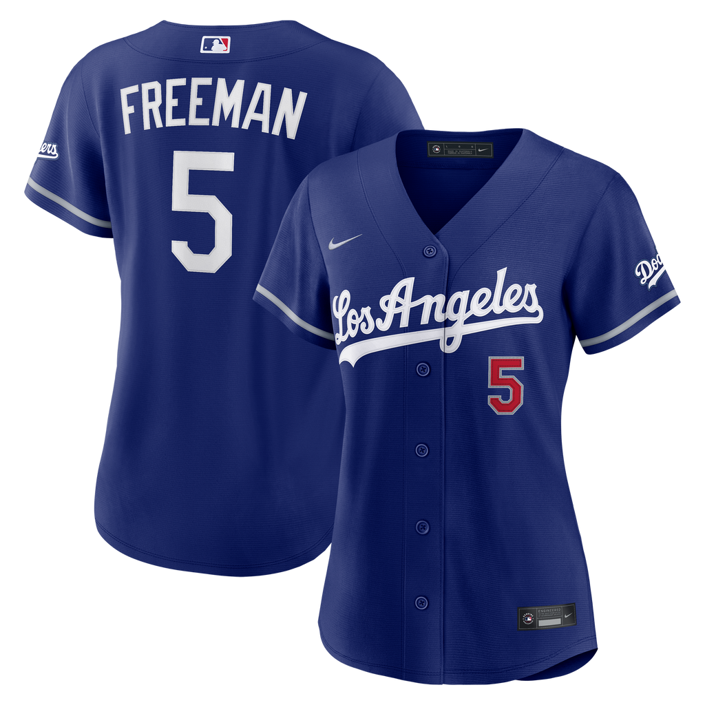 Women's Los Angeles Dodgers Freddie Freeman Nike Royal Alternate Stadium Jersey - 2