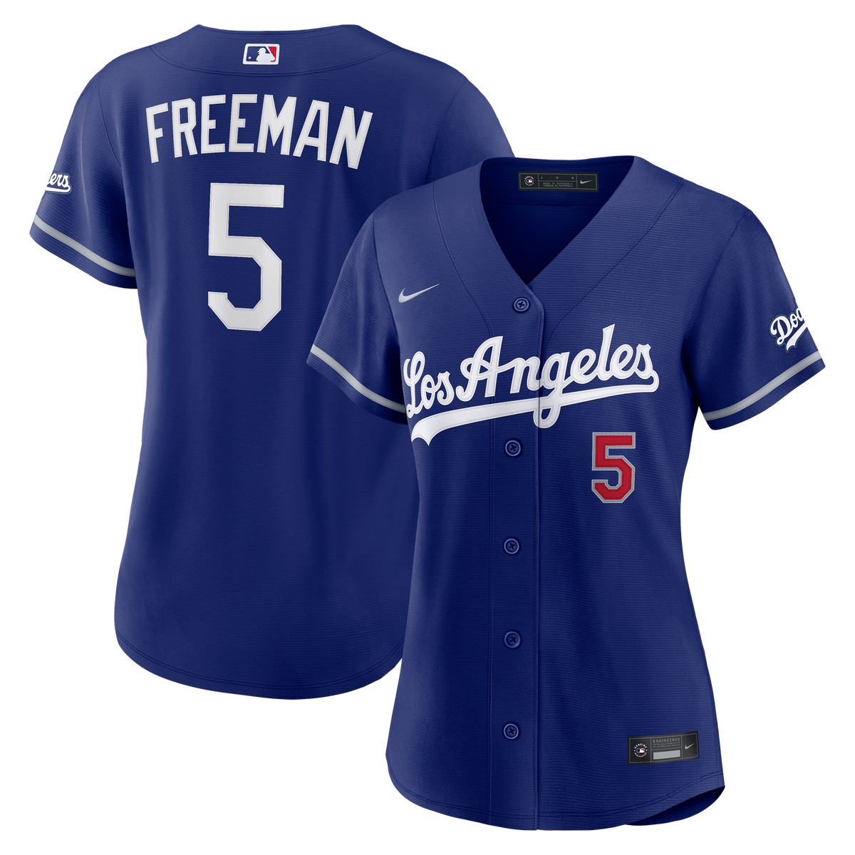 Women's Los Angeles Dodgers Freddie Freeman Nike Royal Alternate Stadium Jersey - 2