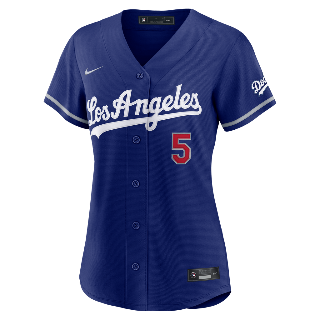 Women's Los Angeles Dodgers Freddie Freeman Nike Royal Alternate Stadium Jersey - 3