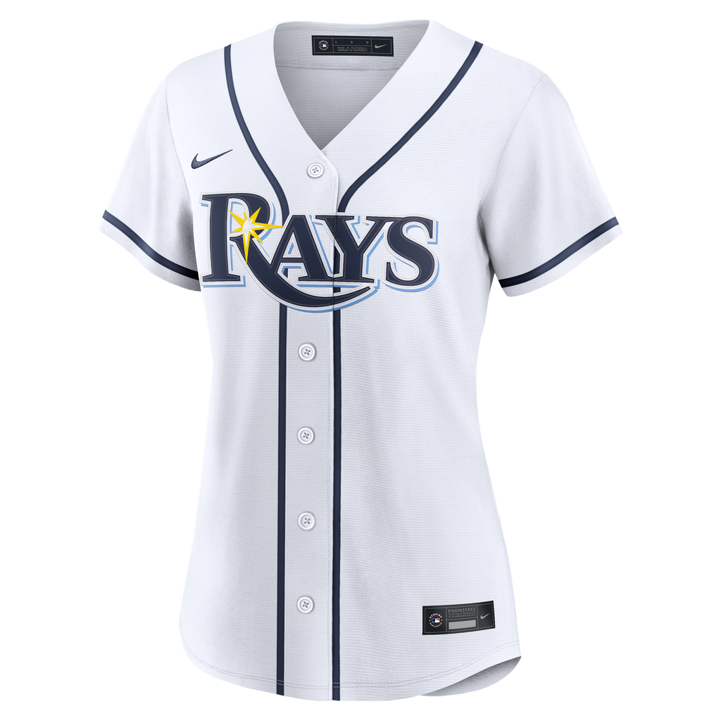 Women's Tampa Bay Rays Freddy Peralta Nike White Home Replica Jersey - 3