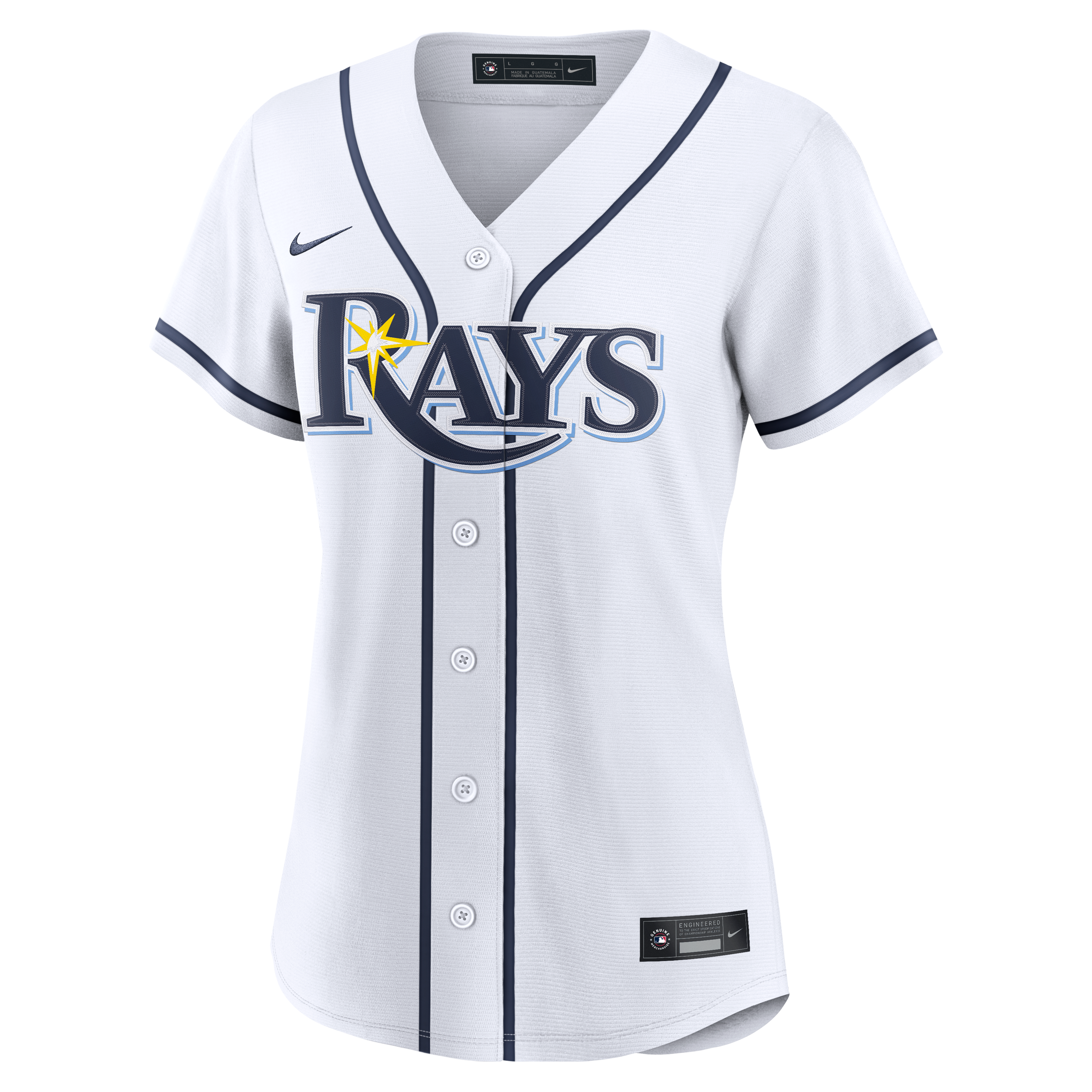Women's Tampa Bay Rays Freddy Peralta Nike White Home Replica Jersey - 3